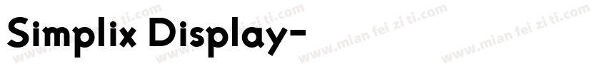 Simplix Display字体转换